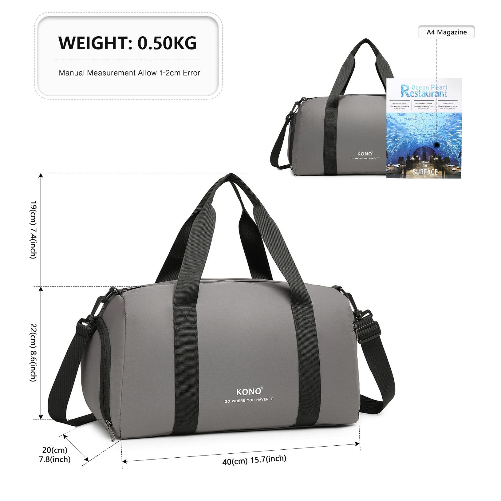 KONO Handtasche Ryanair Kabinentasche 40x20x25 cm günstig online kaufen