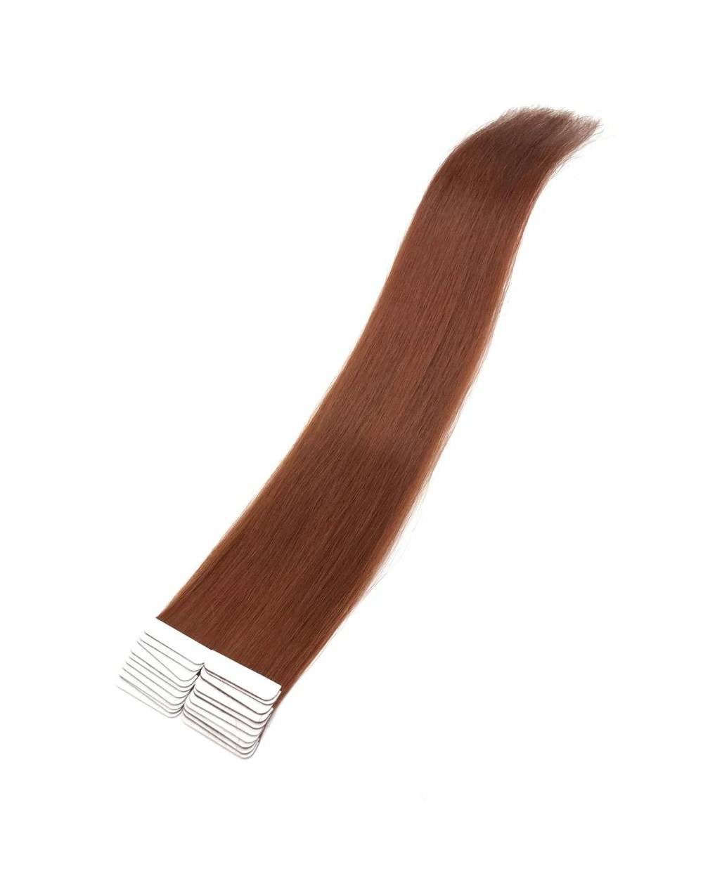 Echthaar-Extension Tape in Hair Echthaartapes, irish cooper, Remy Haar für Haarextensions