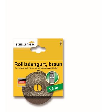 SCHELLENBERG Schellenberg Rollladengurt braun Breite 14 mm - Rollladengurt