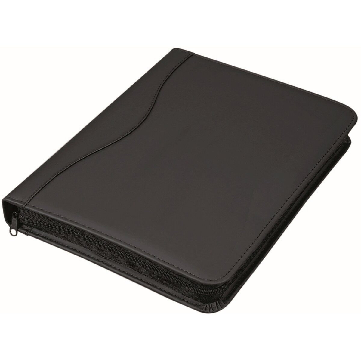 Alassio® Schreibmappe Ringbuchmappe Rondo A4 Kunstleder schwarz