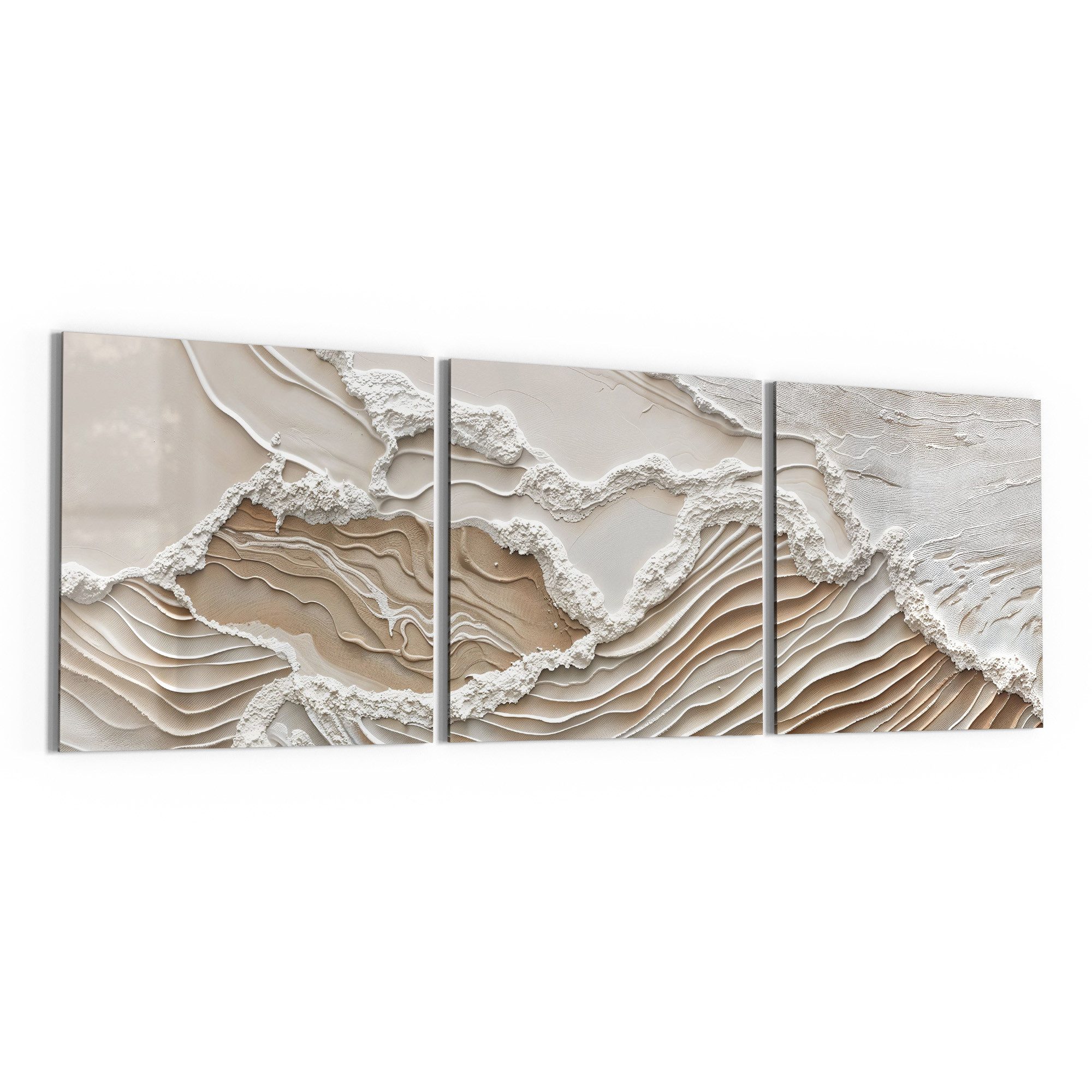 DEQORI Glasbild 'Sandwellenzauber', 'Sandwellenzauber', Glas Wandbild Bild günstig online kaufen