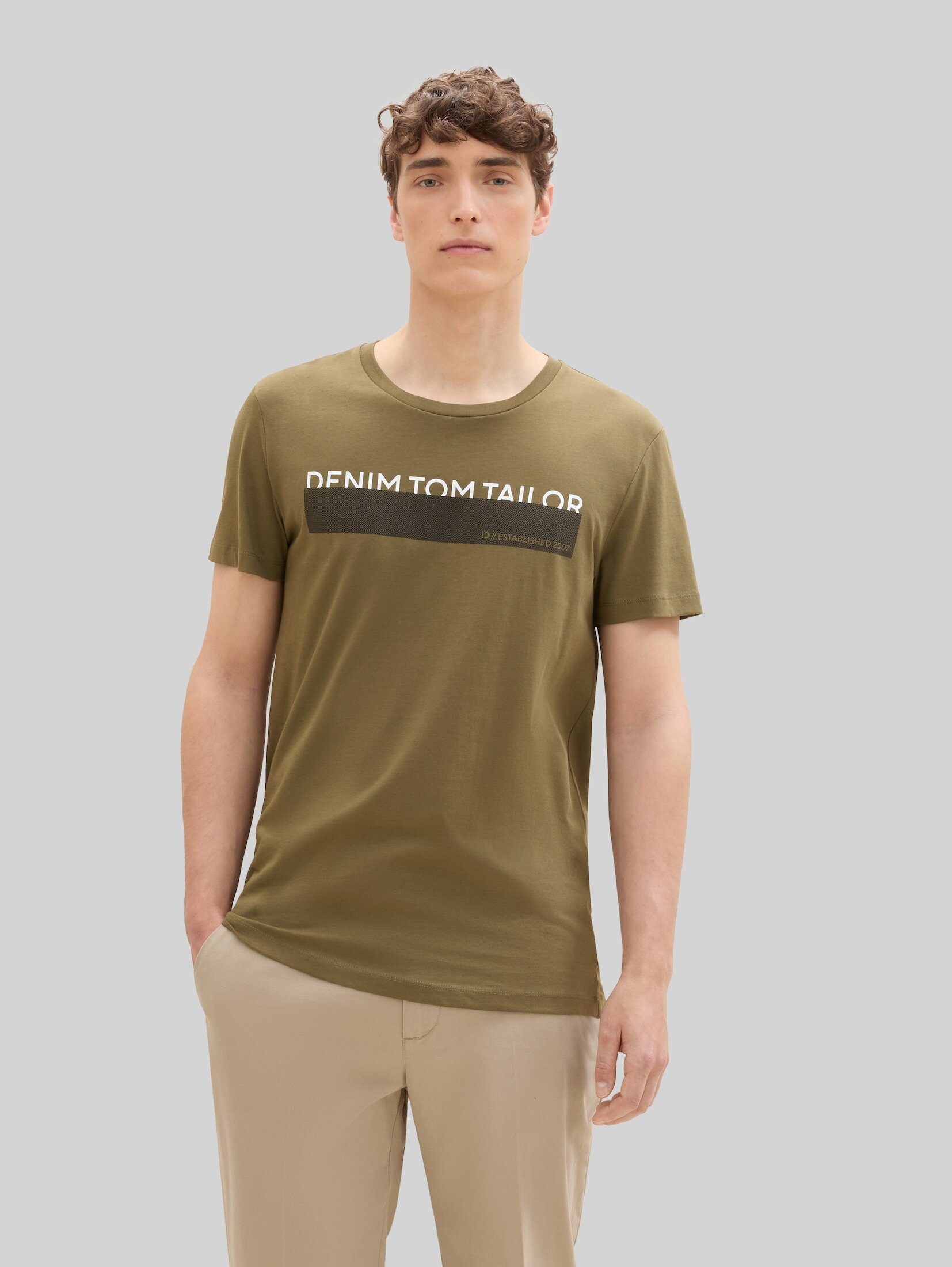 TOM TAILOR Denim T-Shirt T-Shirt (im 3er Pack) T-Shirt mit Print im 3er-Pack