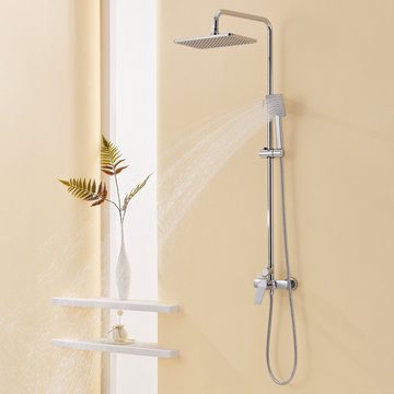 AuraLum pro Duschsystem Duscharmatur Regendusche Duschset mit Handbrause Kopfbrause, mit Handbrause