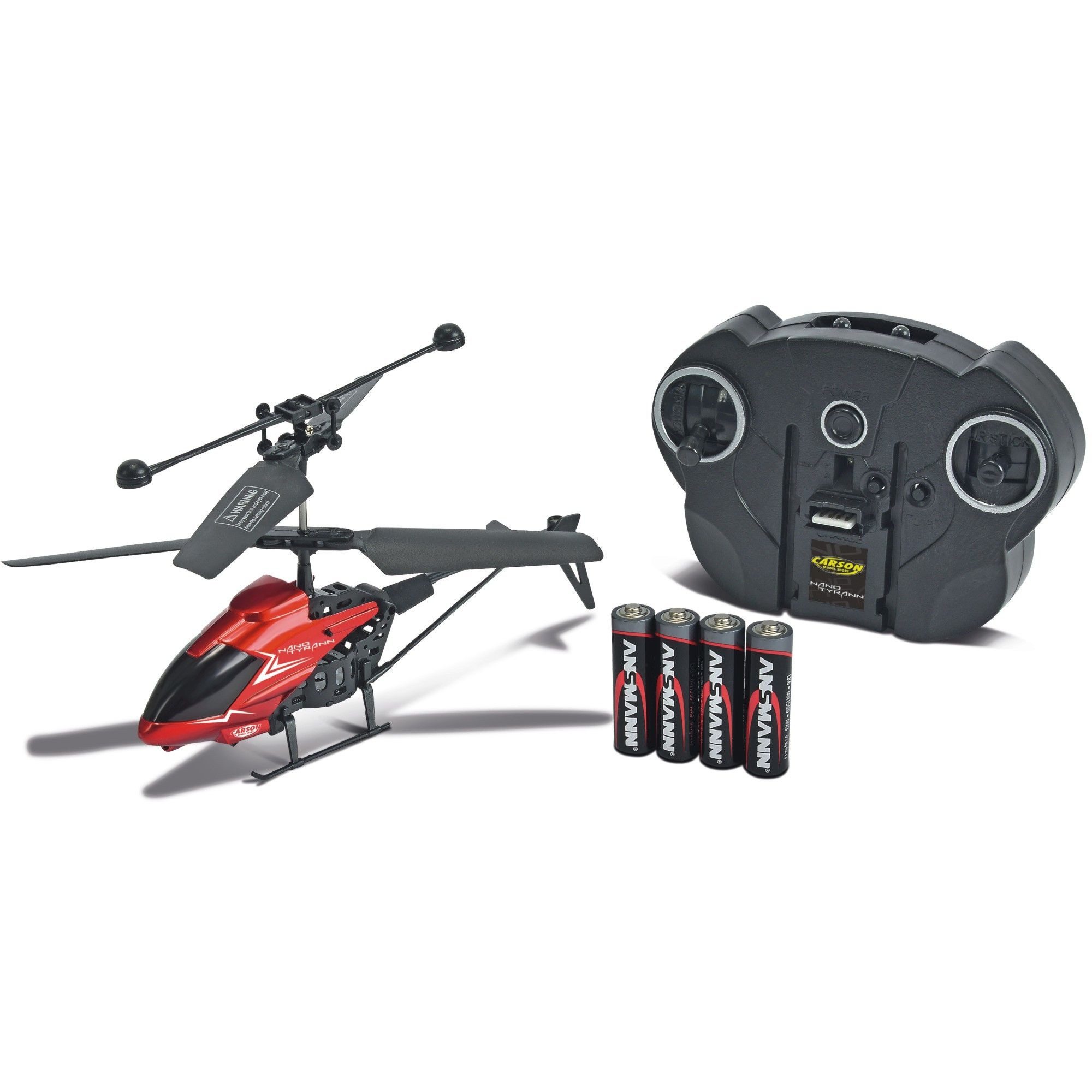 Carson RC Nano Tyrann IR 2Ch 100% RTR Hubschrauber RC-Ladegerät