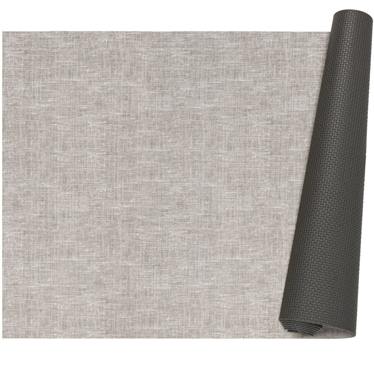 ANRO Küchenläufer Premium Einfarbig RUNNA Läufer Küchenteppich Stoff-Teppich, Rechteckig, Höhe: 3 mm, Stoff schmutzabweisend 67x100cm Vintage Grau robust