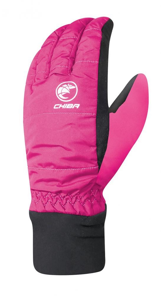 Fahrradhandschuhe CHIBA City Liner Kids - wasserdichte Kinder-Radhandschuhe, pink, Größe