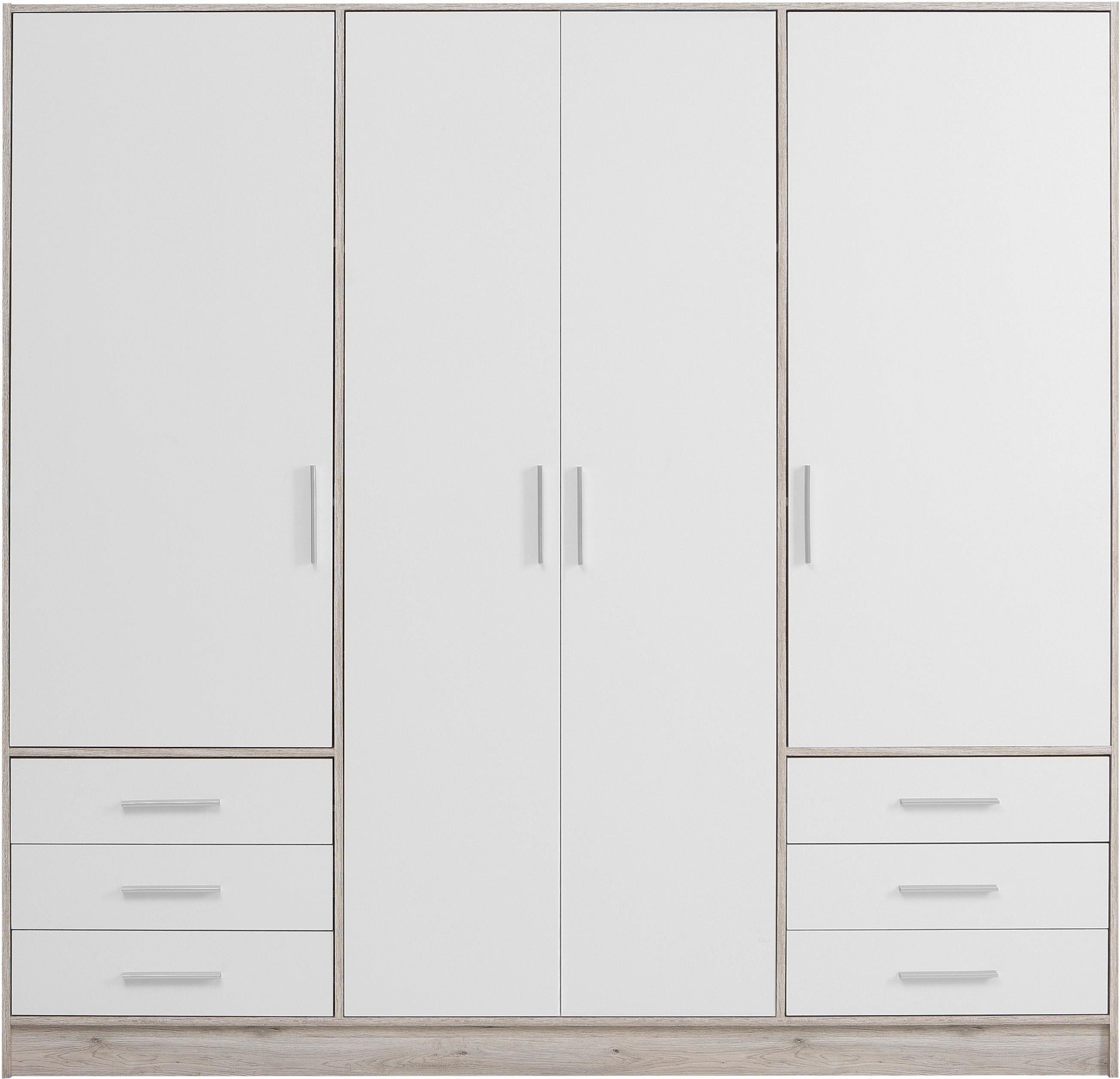 FORTE Kleiderschrank "Jupiter, Made in Europe, mit Schubladen", (Maße (T/H) günstig online kaufen