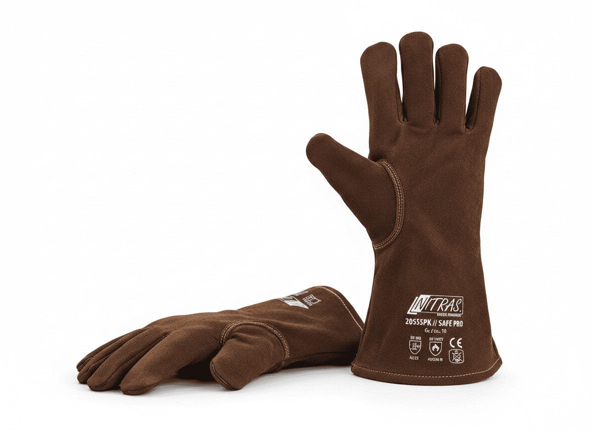 Nitras Schweißerhandschuhe Safe Pro Spaltleder Gr. 10 (XXL)