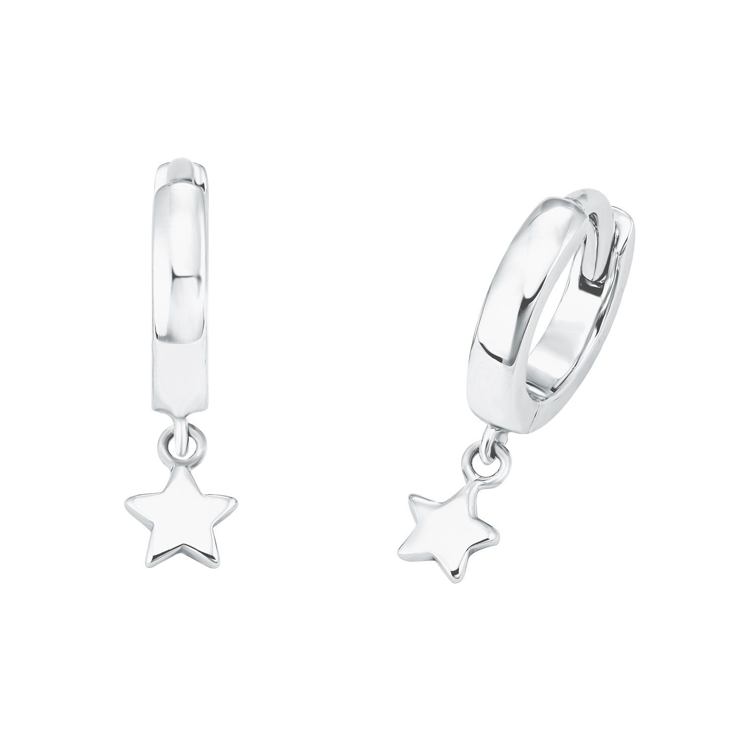 Ohrstecker-Set s.Oliver Creolen für Mädchen, 925 Sterling Silber