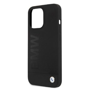 BMW Handyhülle Case iPhone 13 Pro Max Logo MagSafe Silikon schwarz