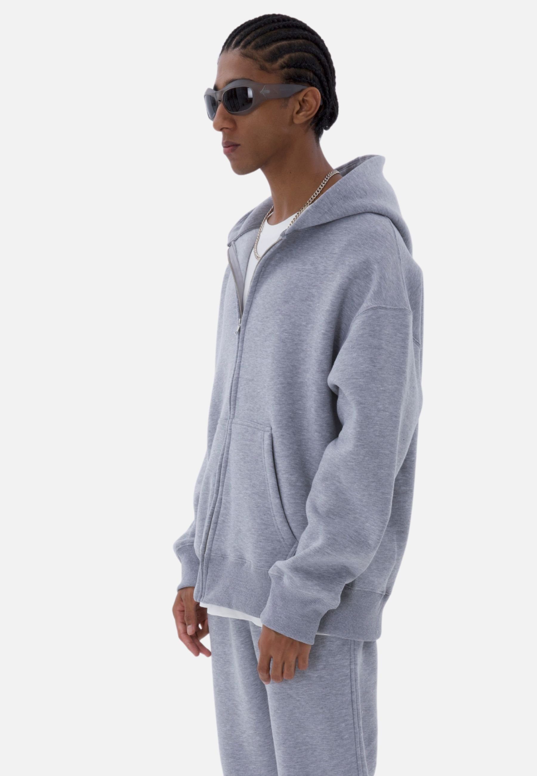 COFI Casuals Sweatjacke Basic Oversized Zip-Hoodie, günstig online kaufen
