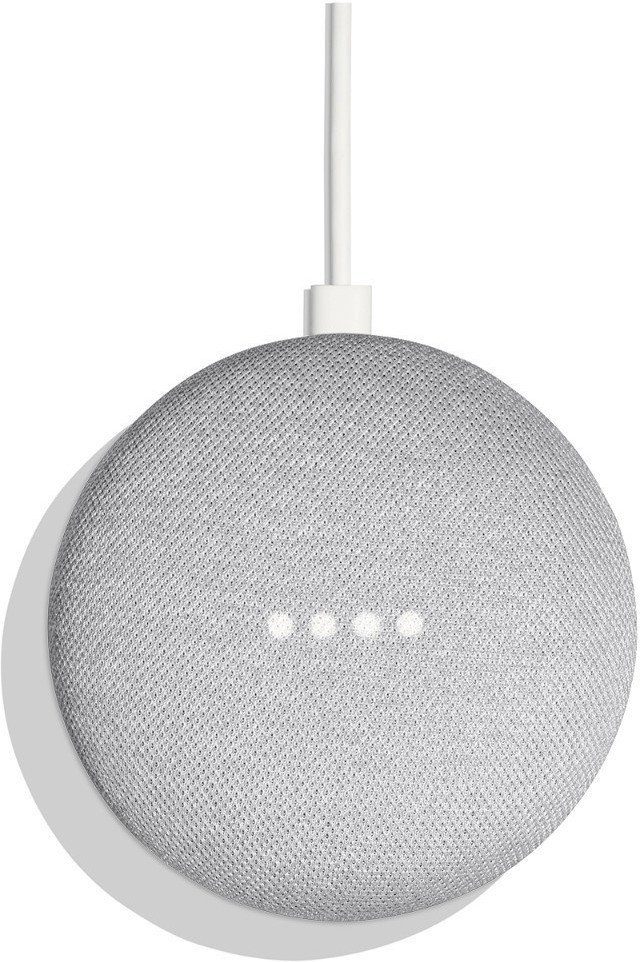 Google Home Mini Kreide Starter Kit inkl. Ledvance Dimmbare BT LED Leuchte Smart Speaker