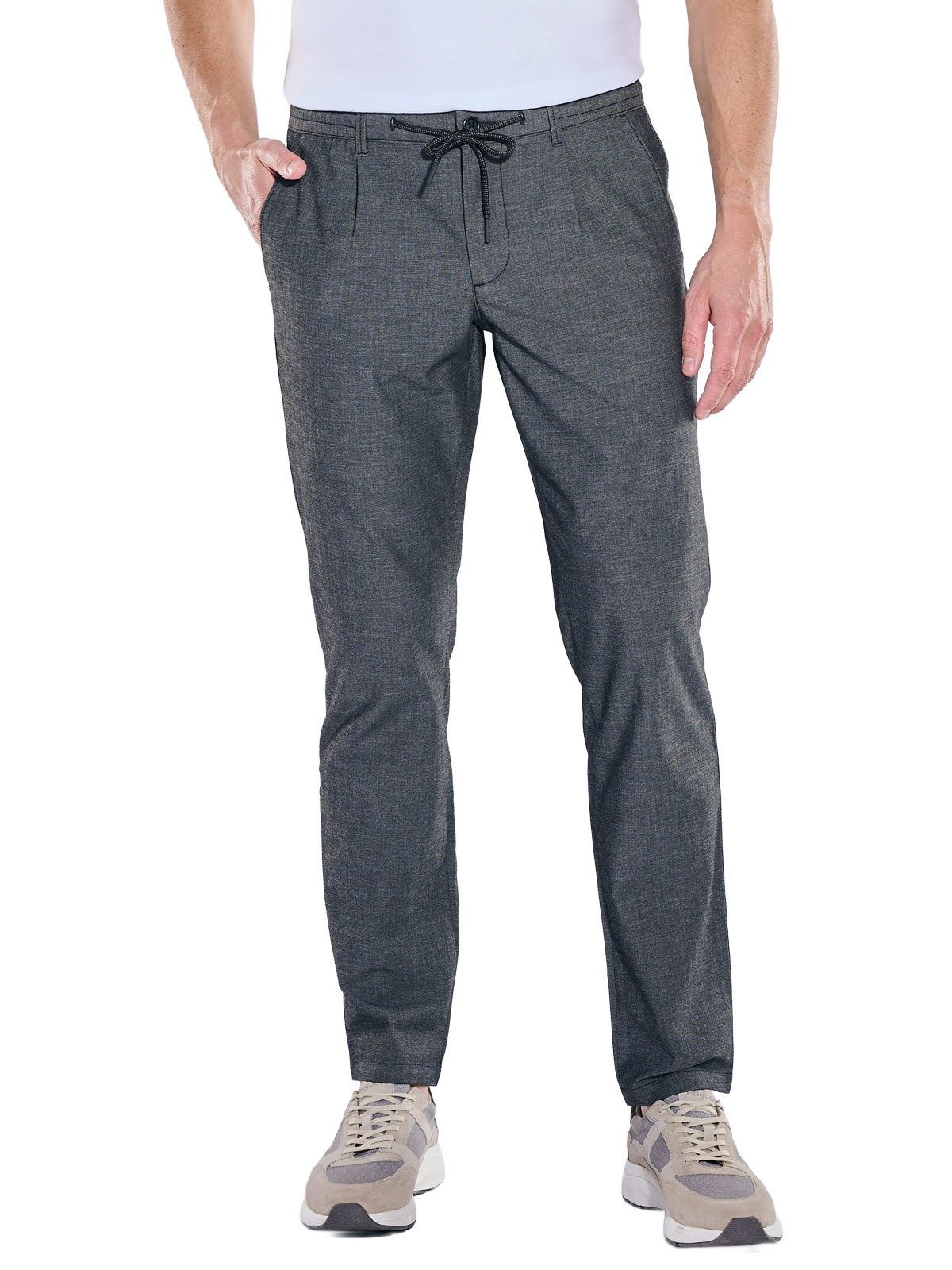 Engbers Chinohose Herren Chino straight, Anthrazit