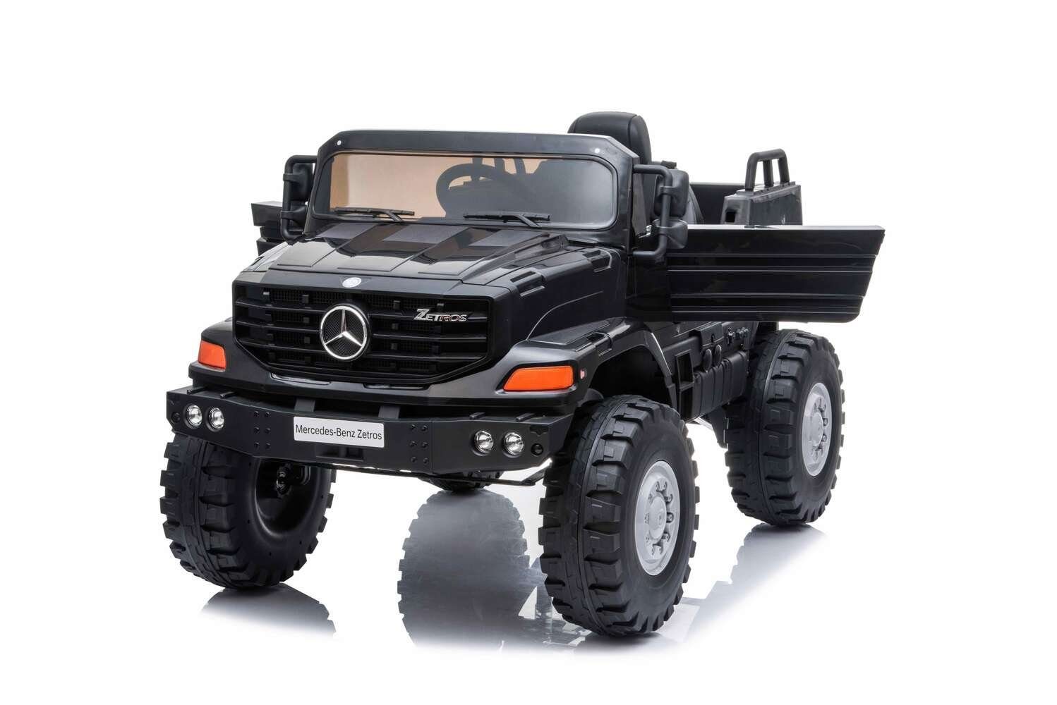 BoGi Elektro-Kinderauto Mercedes Benz Zetros Schwarz 12V/10Ah KINDER ELEKTROAUTO ELEKTROFAHRZEUG