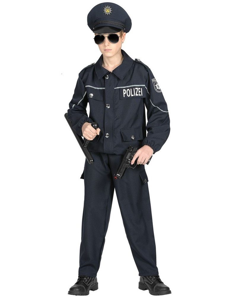 Widmann S.r.l. Polizei-Kostüm "Polizei" Polizisten Kostüm für Jungen -  Dunkelblau