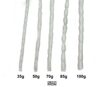 Bleiband Bleikordel Beschwerungsband Gardinenband, Deco-Raum, Vorhänge, (verschiedene Längen und Gewichte auswählbar), Beschwerung für Vorhang