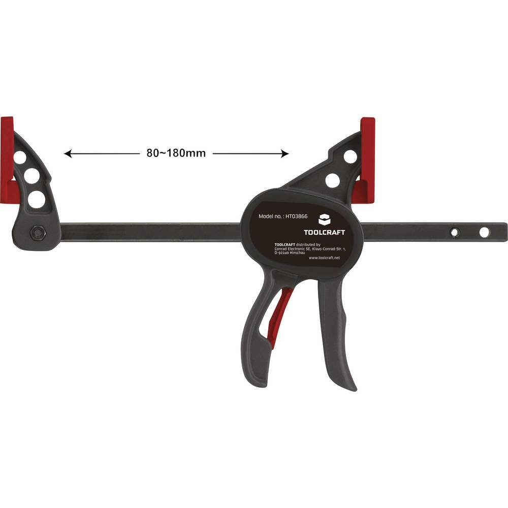 TOOLCRAFT 250 100 X Nm Schraubzwinge 35 Mini-Einhandzwinge mm