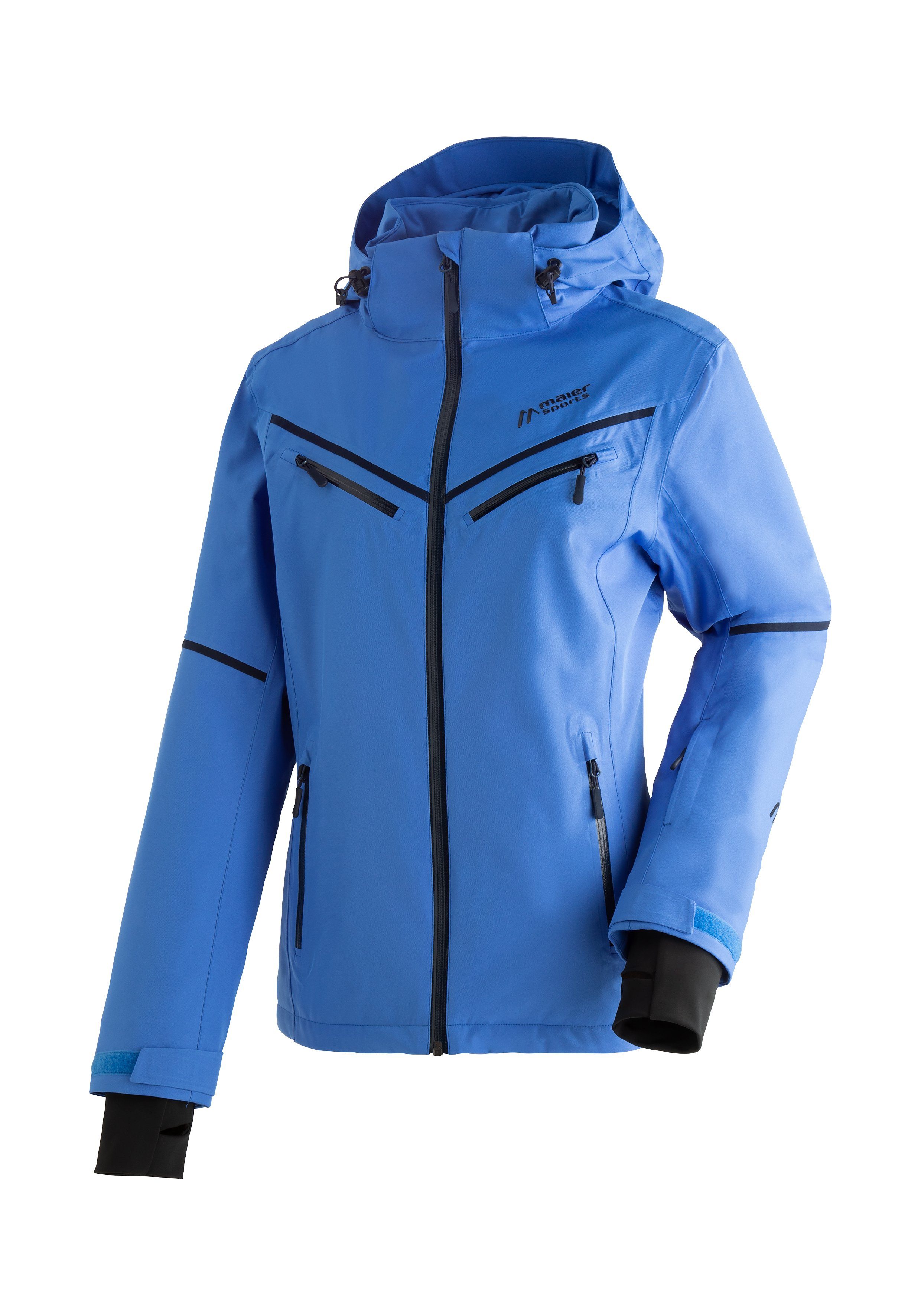 Maier Sports Skijacke Lunada atmungsaktive Damen Ski-Jacke, wasserdichte und winddichte Winterjacke pastellblau