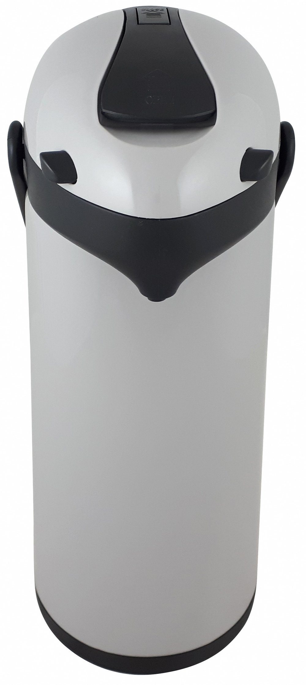 Helios Pump-Isolierkanne Airpot, 1.9 grau/schwarz l