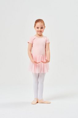 tanzmuster Chiffonkleid Ballettkleid Lucy mit kurzen Ärmeln zum Reinschlüpfen fürs Kinder Ballett