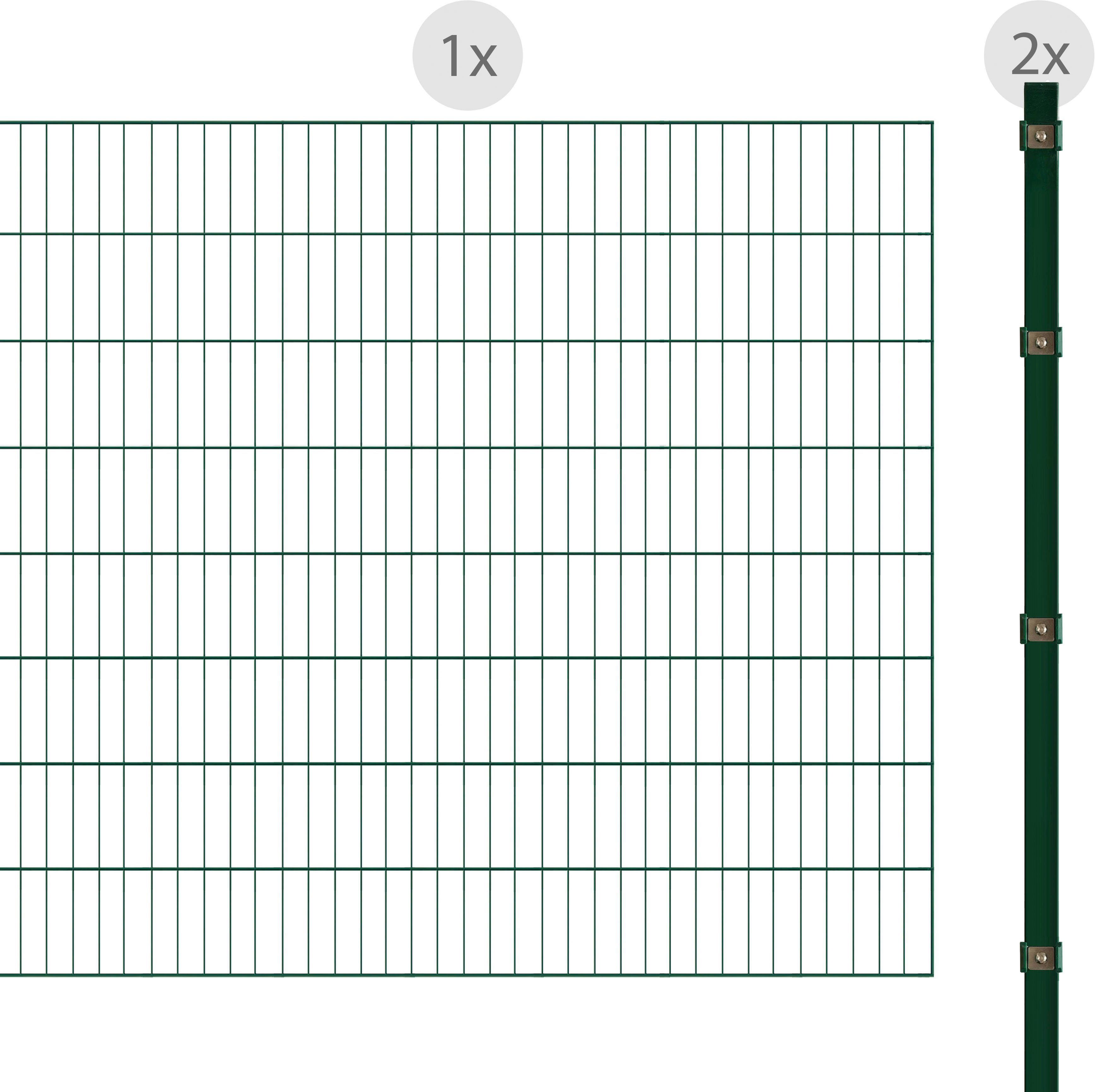 Arvotec Einstabmattenzaun ESSENTIAL 120 zum Einbetonieren, (Set), Zaunhöhe 120 cm, Zaunlänge 2 - 60 m