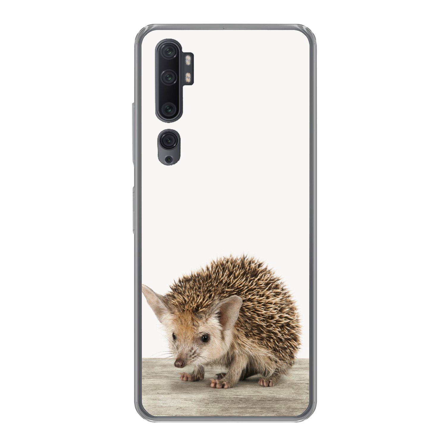 MuchoWow Handyhülle für Xiaomi Mi Note 10 Igel - Tiere - Jungen - Mädchen