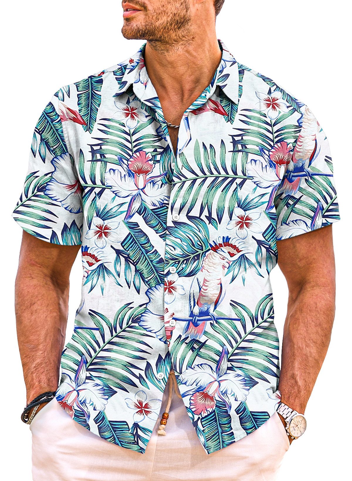 JMIERR Hawaiihemd Männer Funky Hawaiihemd Herren günstig online kaufen