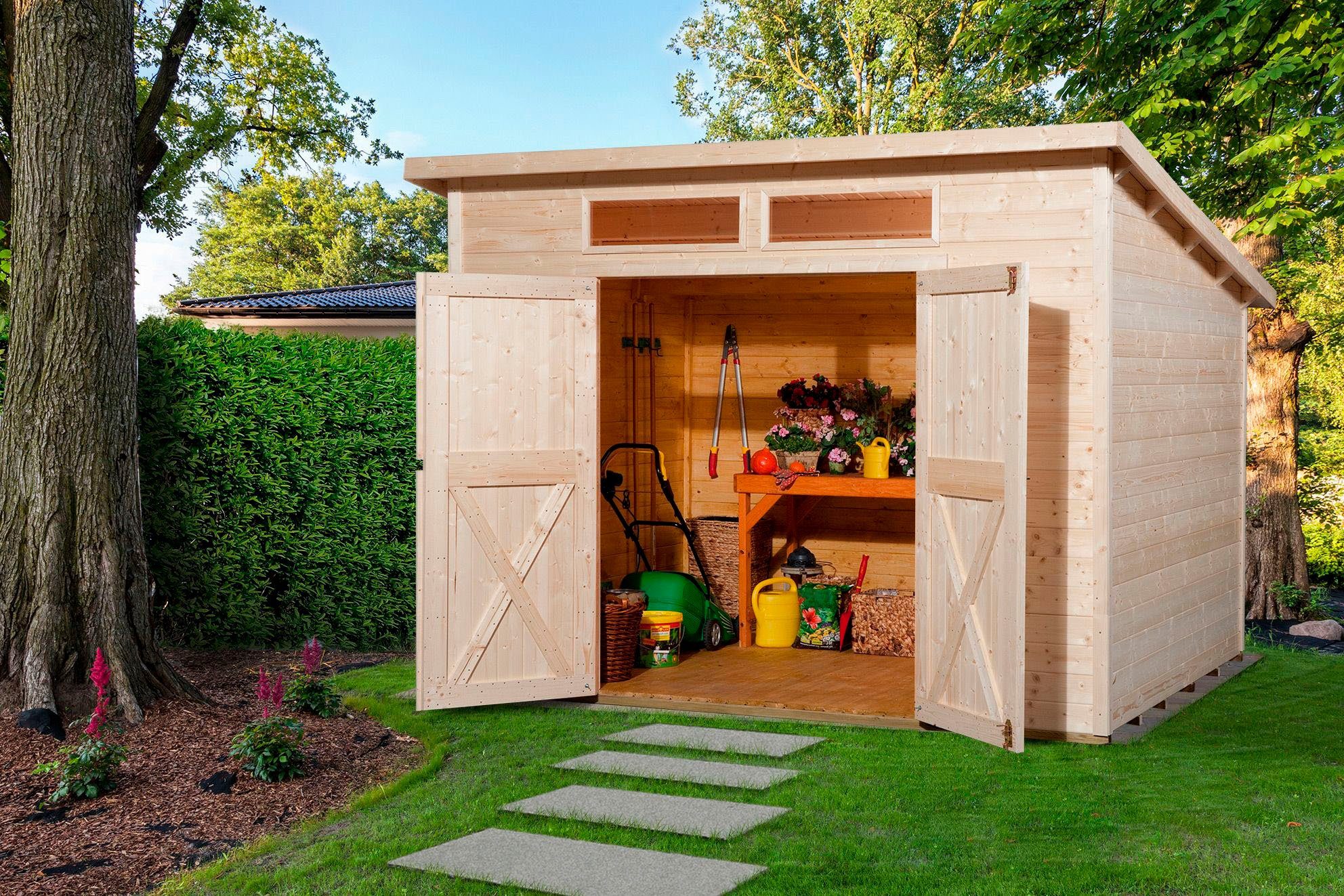 weka Gartenhaus 325 A Gr.2, 19 mm, BxT: 301x301 cm