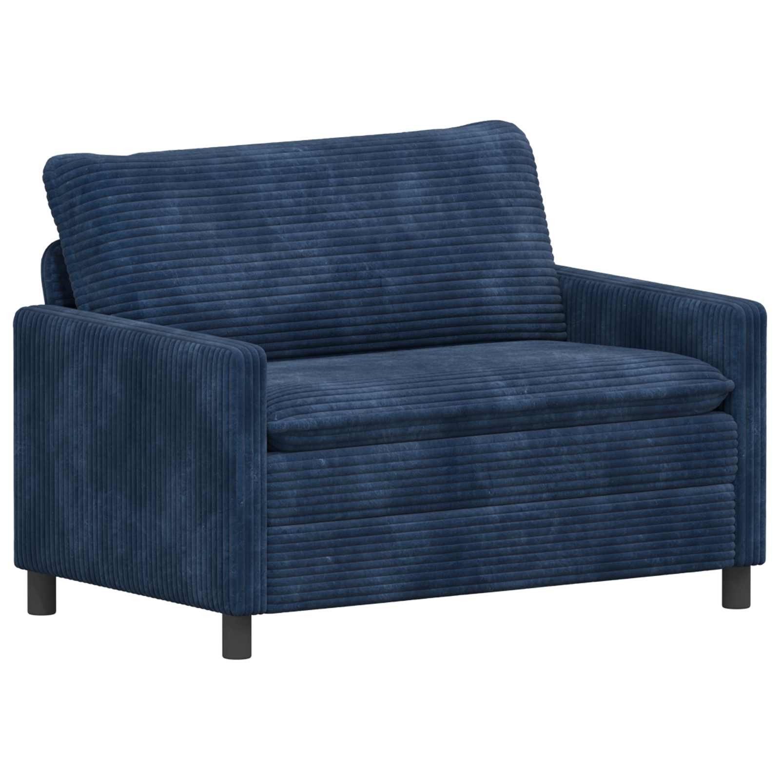 vidaXL Sofa Sofa Marineblau 126 x 81 x 87,5 cm Polyester, 1 Teile