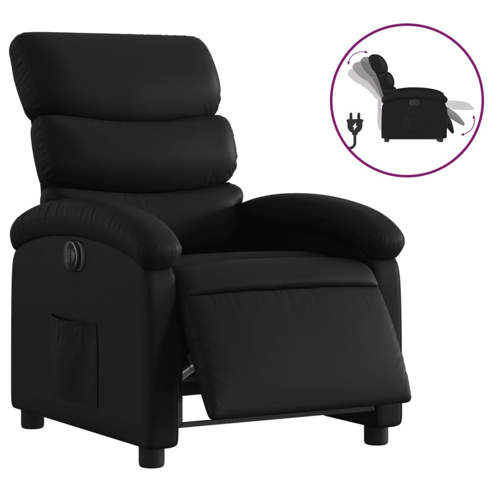 vidaXL Sessel Relaxsessel Elektrisch Schwarz Kunstleder günstig online kaufen