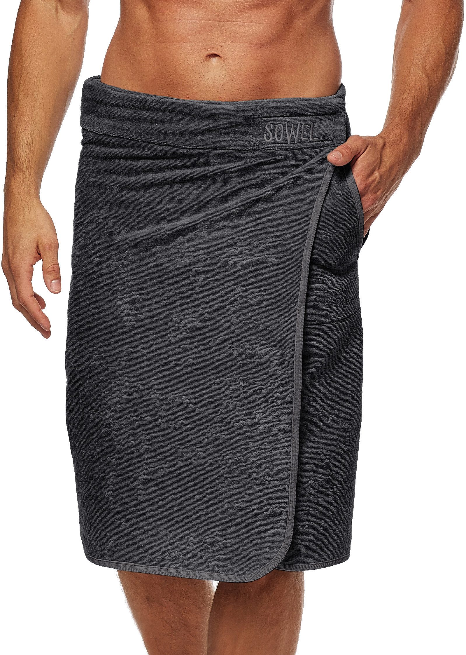 Sowel Saunatuch Saunakilt - Sauna Buddy, 100% Bio-Baumwolle, 60x140 cm