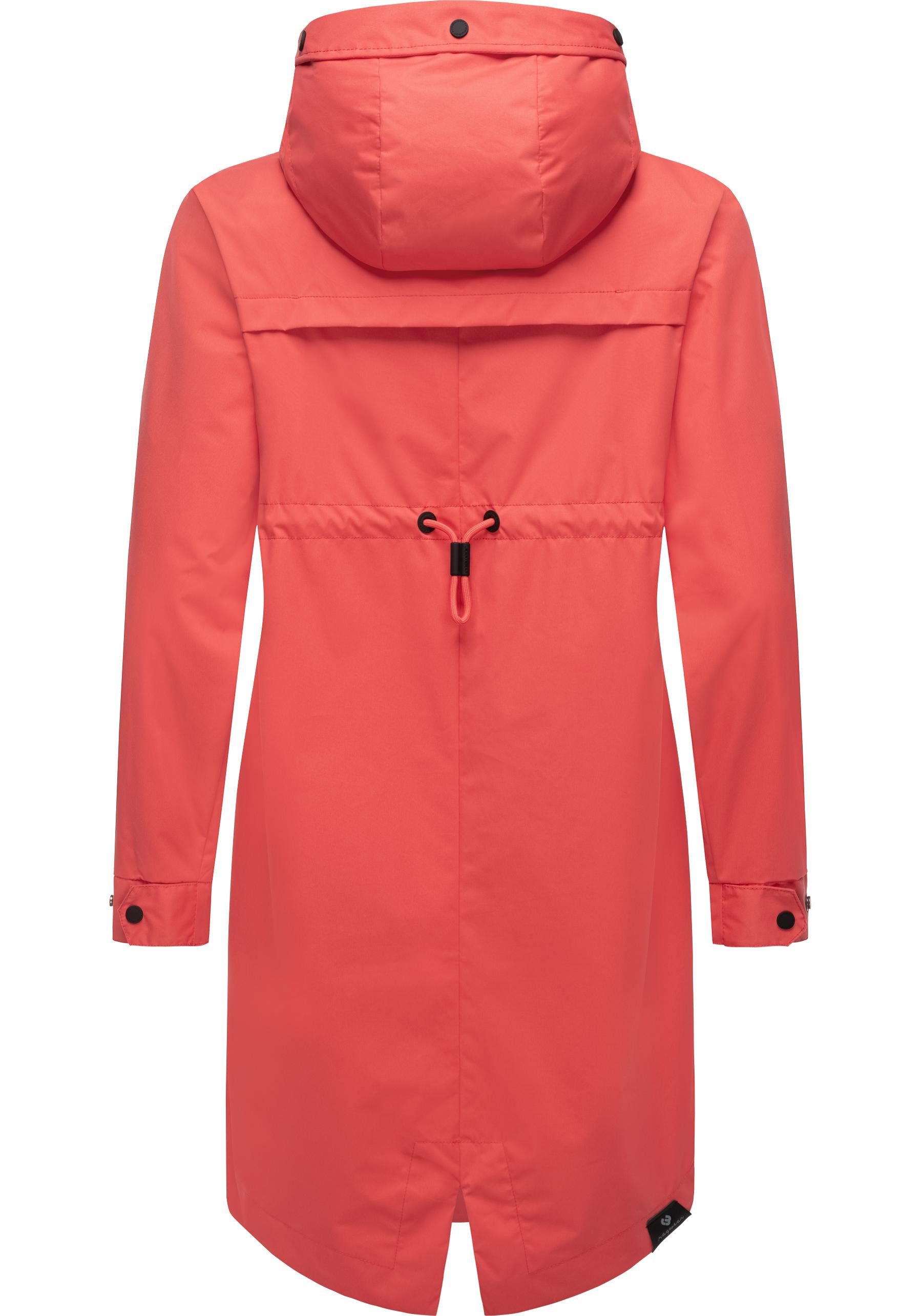 Ragwear Jerseymantel Rejany Wasserdichter Damen Parka für die Übergangszeit