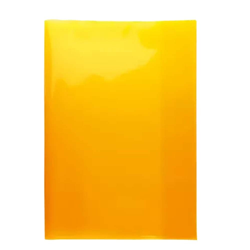 HERMA Schulheft Heftschoner Transparent PLUS A4 orange, Extra starke glänzende Folie