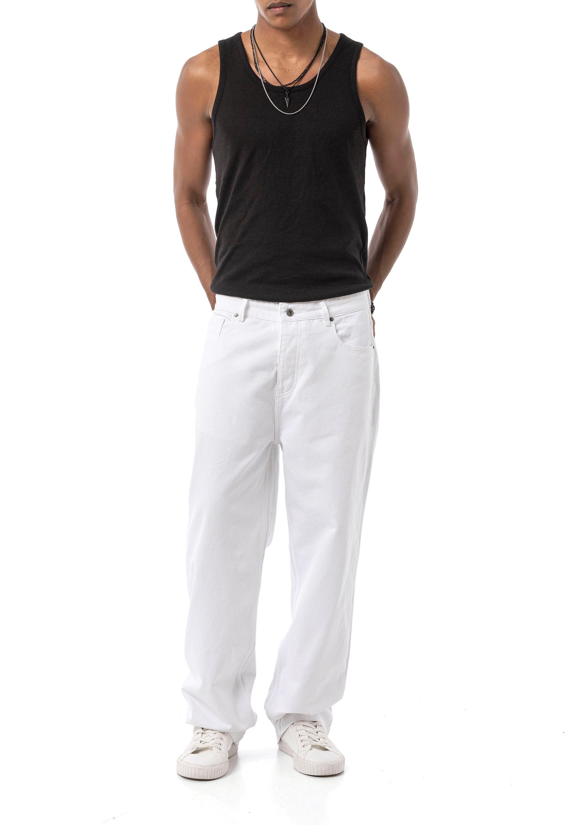 RedBridge Loose-fit-Jeans in Weiß - 5-Pocket-Style, hoher Tragekomfort, zeitloser Look – Bild 5 von 5