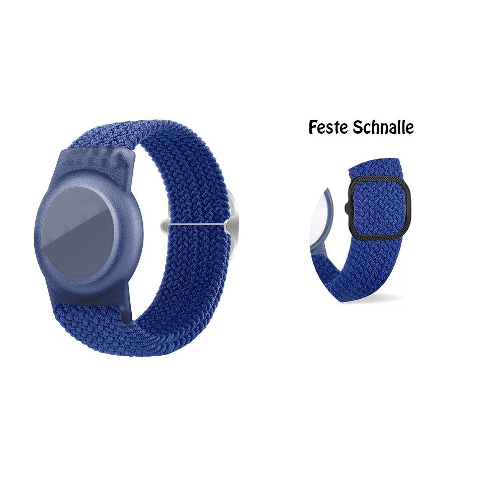 AirTag FELIXLEO Anti-Kratz-Schutz Kinder Uhrenarmband Armband Nylon Wasserdicht,Anti-Lost,