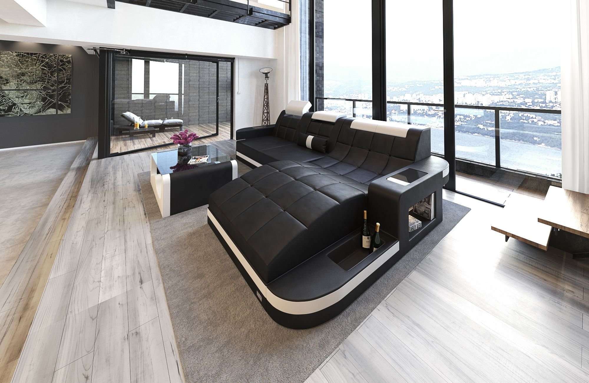 Sofa Dreams Ecksofa Sofa Leder Ledercouch günstig online kaufen