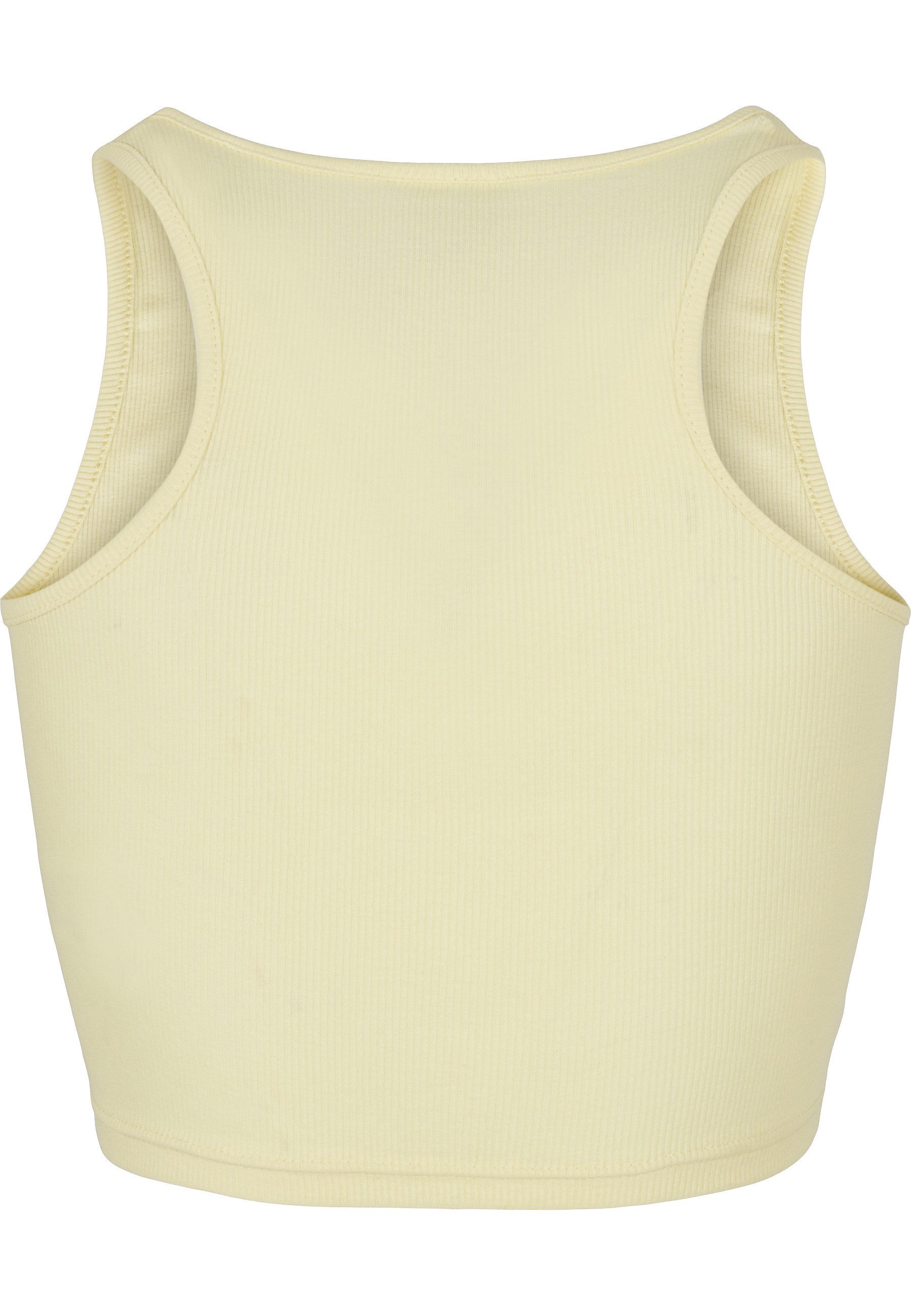 URBAN CLASSICS Muskelshirt Urban Classics Damen Ladies Cropped Rib Top (1-tlg)