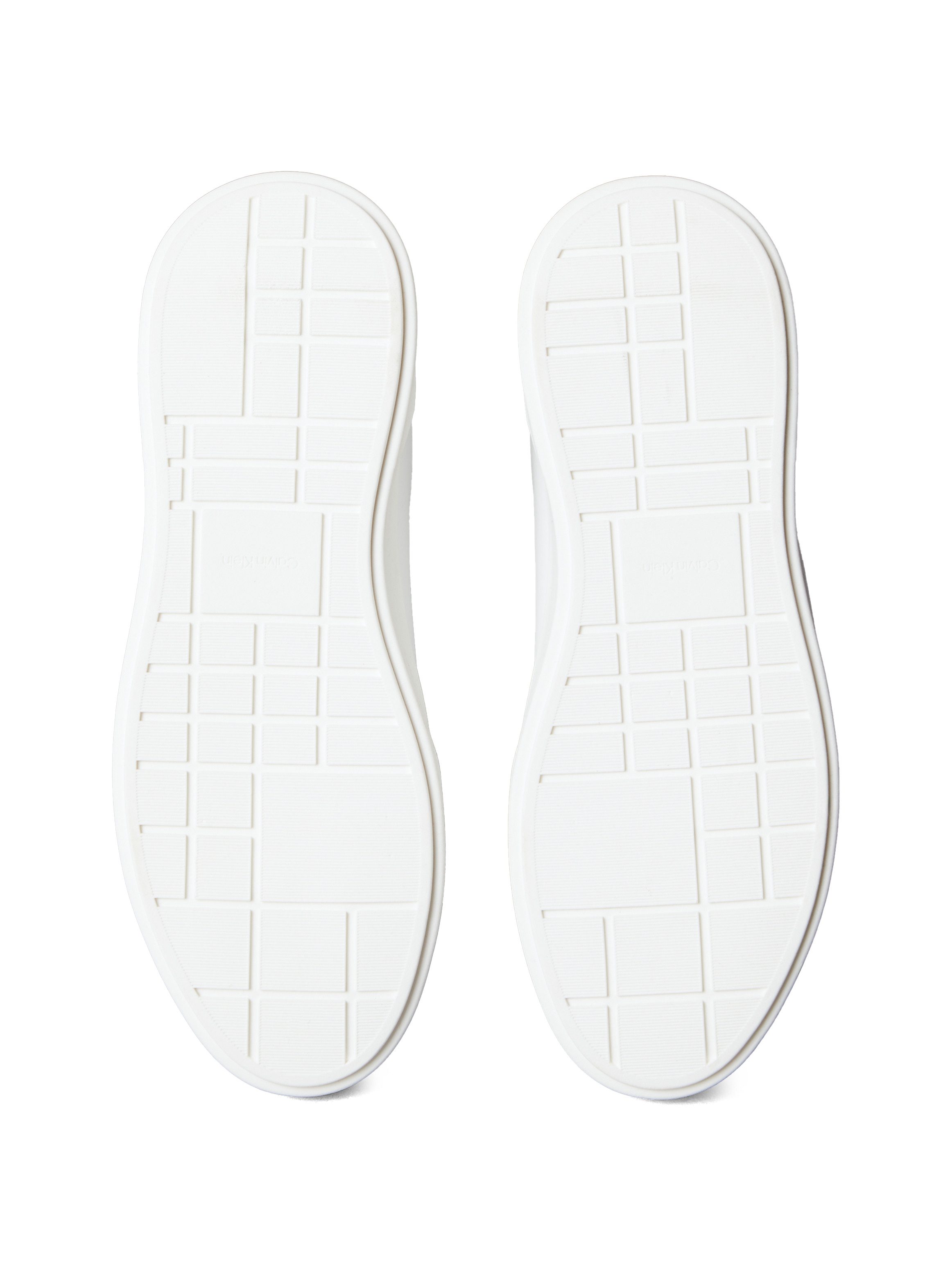 Calvin Klein CHUNKY CUPSOLE LACEUP LTH BT AOP Sneaker Halbschuh, Freizeitschuh, Schnürschuh mit geprägtem Fersenbereich