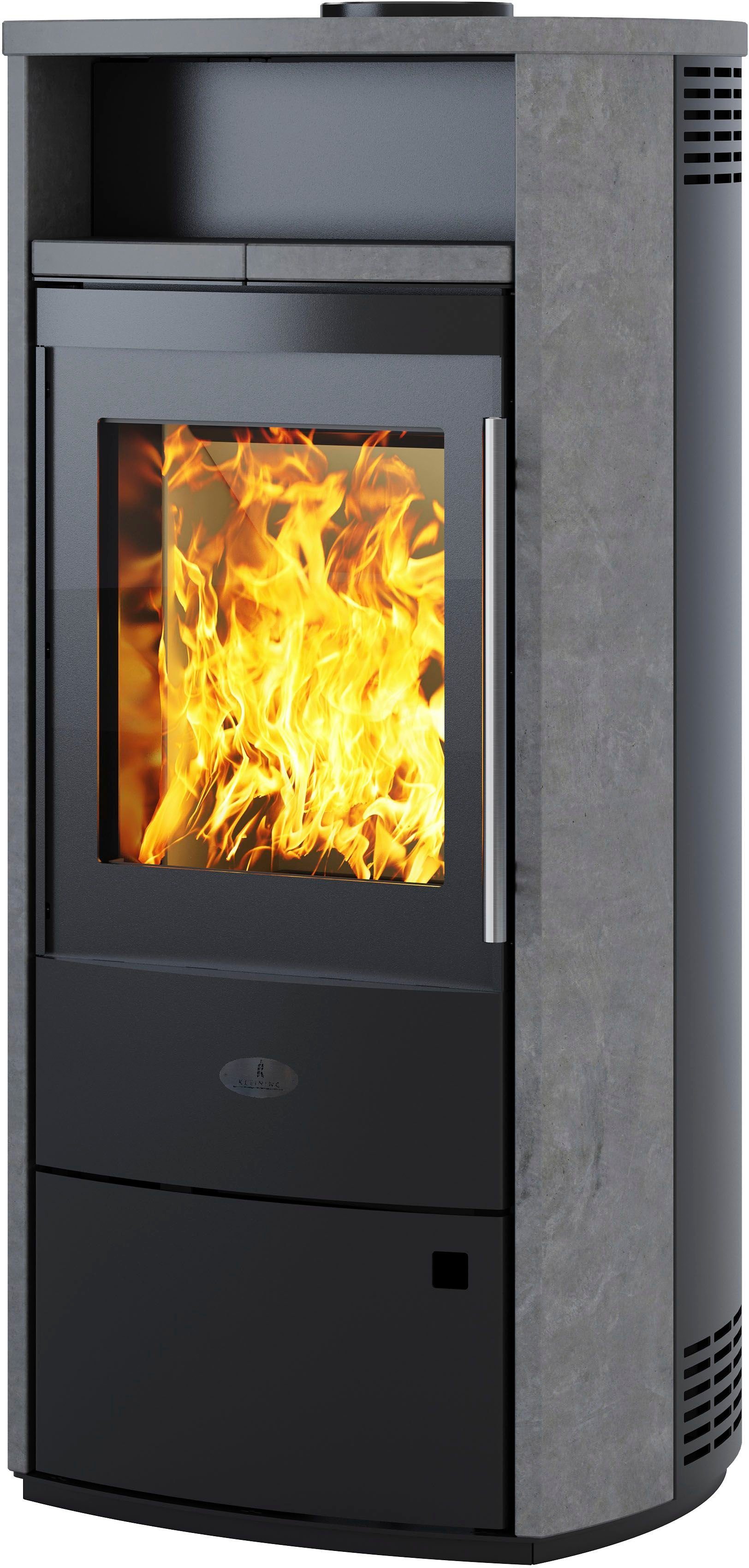 Firefix Kaminofen DUBLIN, 6 kW, Dauerbrand, mit Naturstein und intergriertem Katalysator