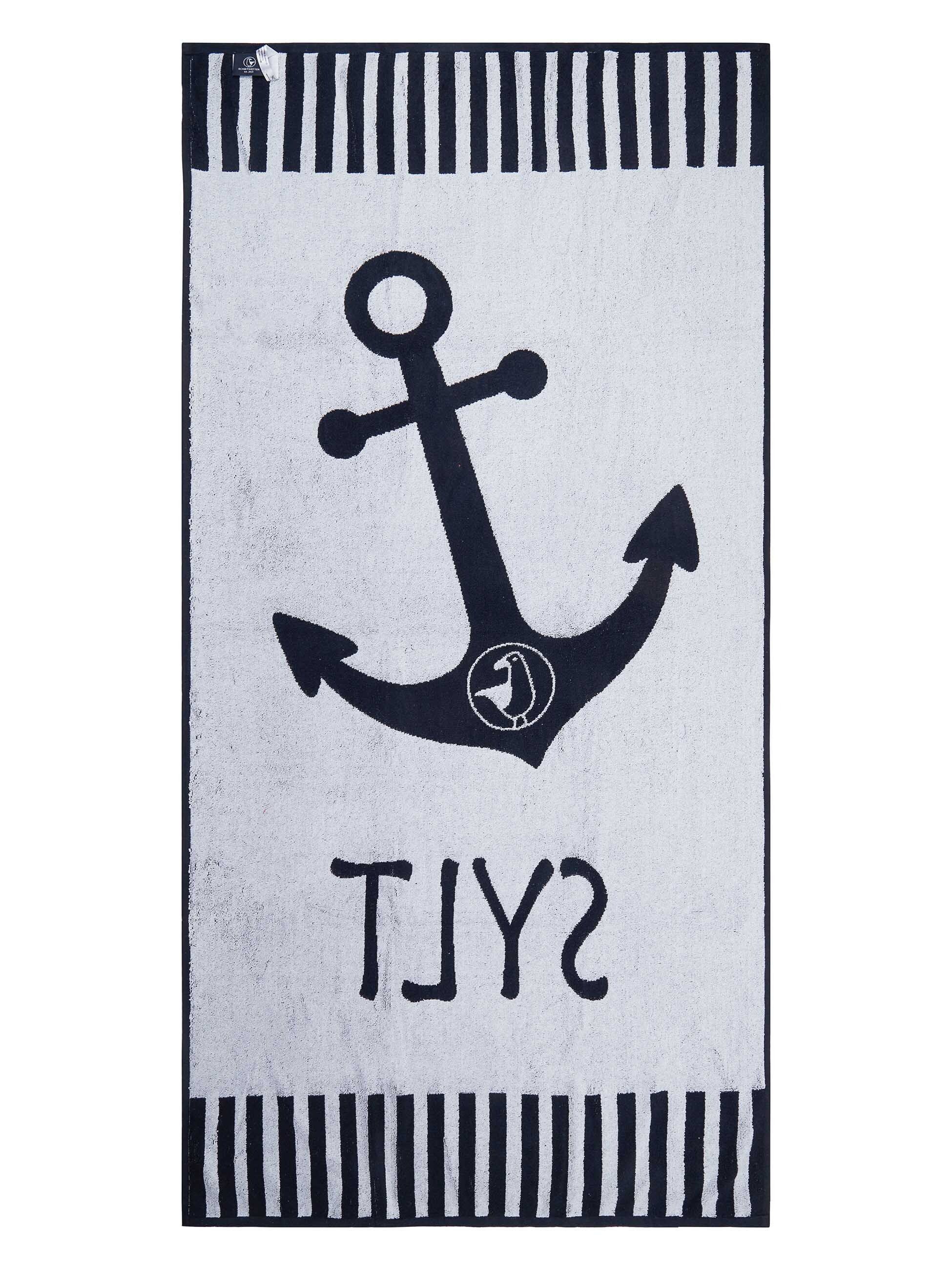 Schietwetter Strandtuch Unisex Strandhandtuch "Sylt" 180x88cm, günstig online kaufen