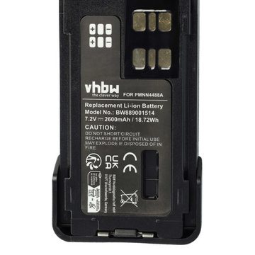 vhbw Ersatz für Motorola für Akku Li-Ion 2600 mAh (7,4 V)