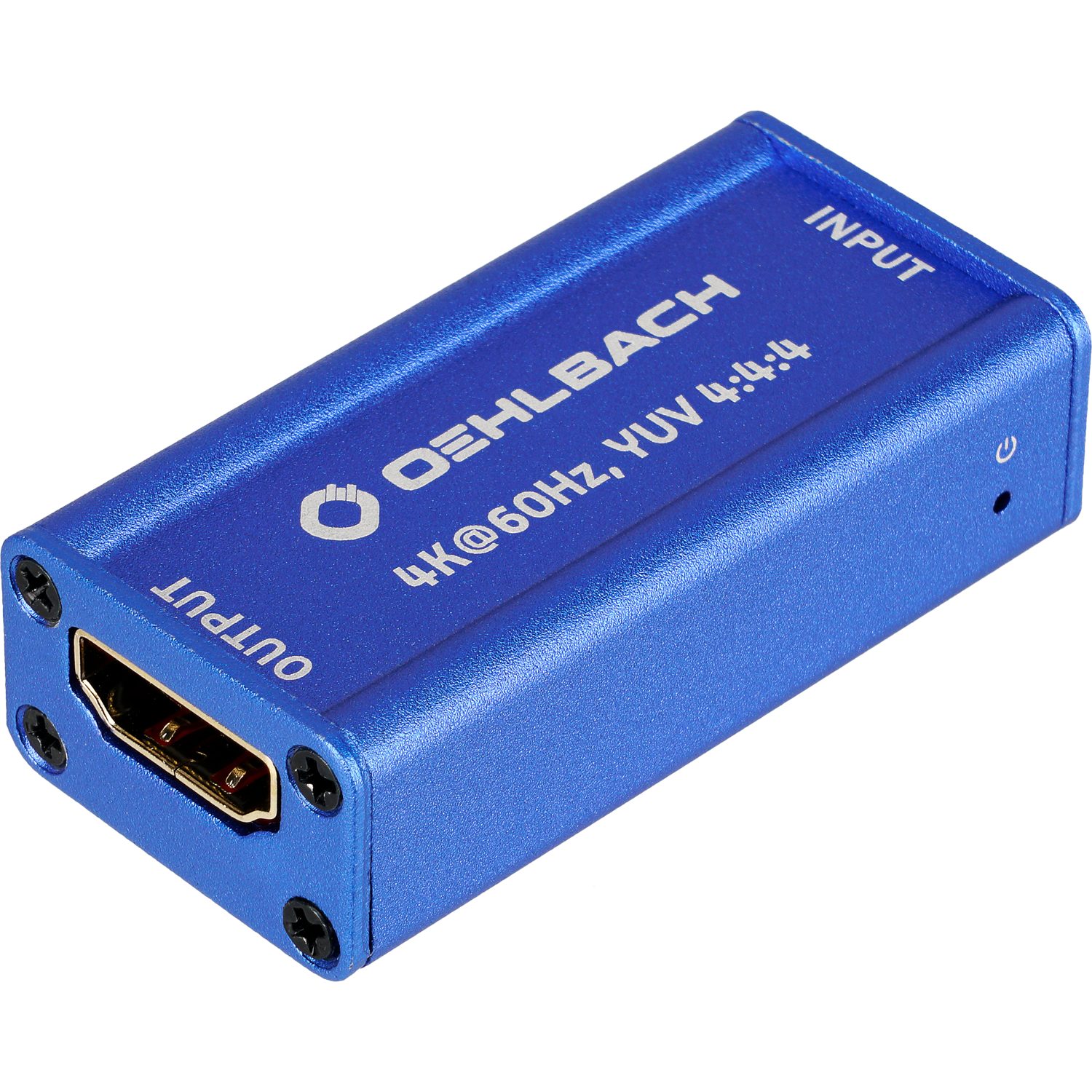 OEHLBACH UHD Repeater Signal-Verstärker für HDMI® Adapter HDMI Buchse zu HDMI-Buchse, Vollmetall