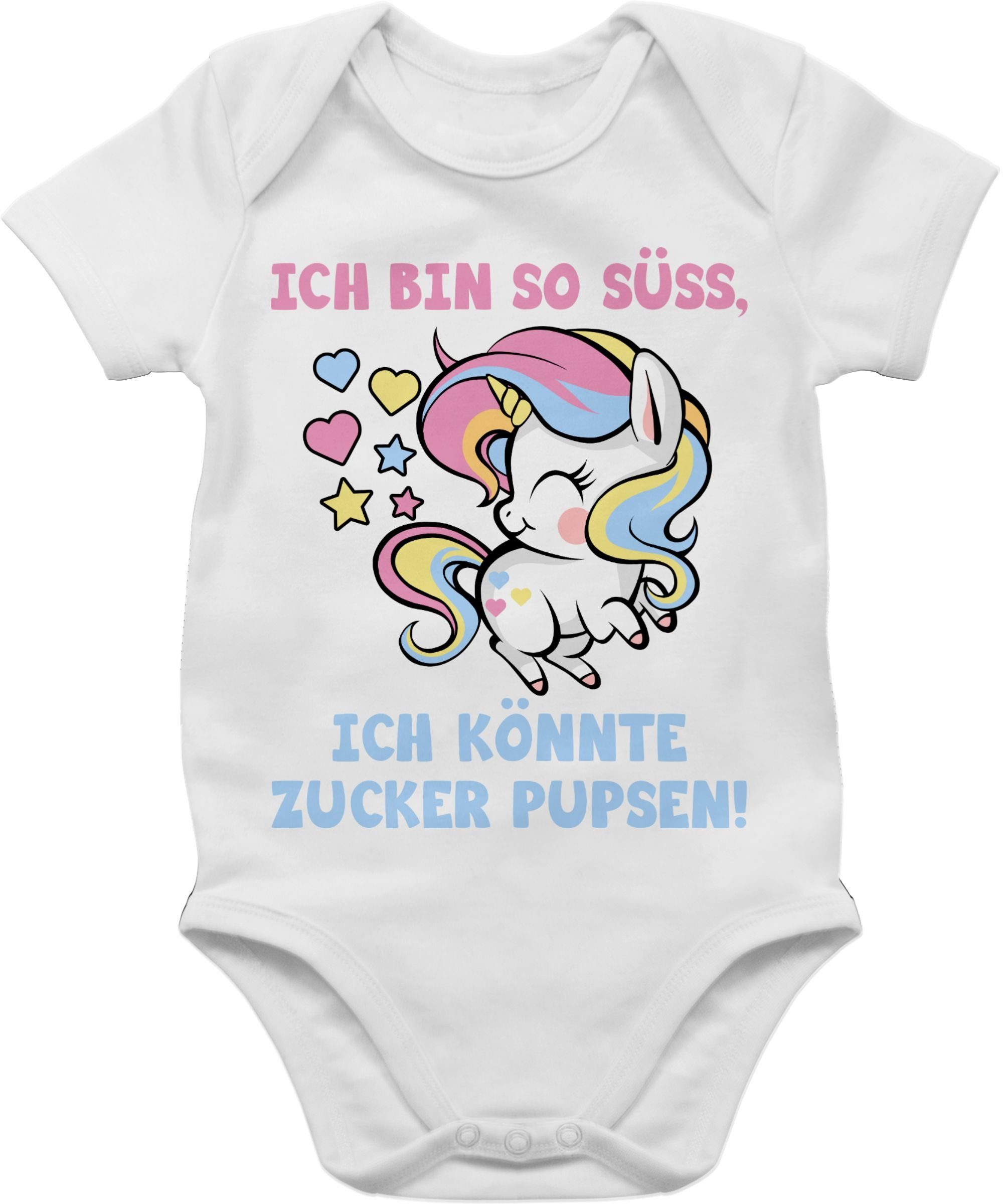 Shirtracer Shirtbody Ich bin so süß, ich könnte Zucker pupsen Sprüche Baby