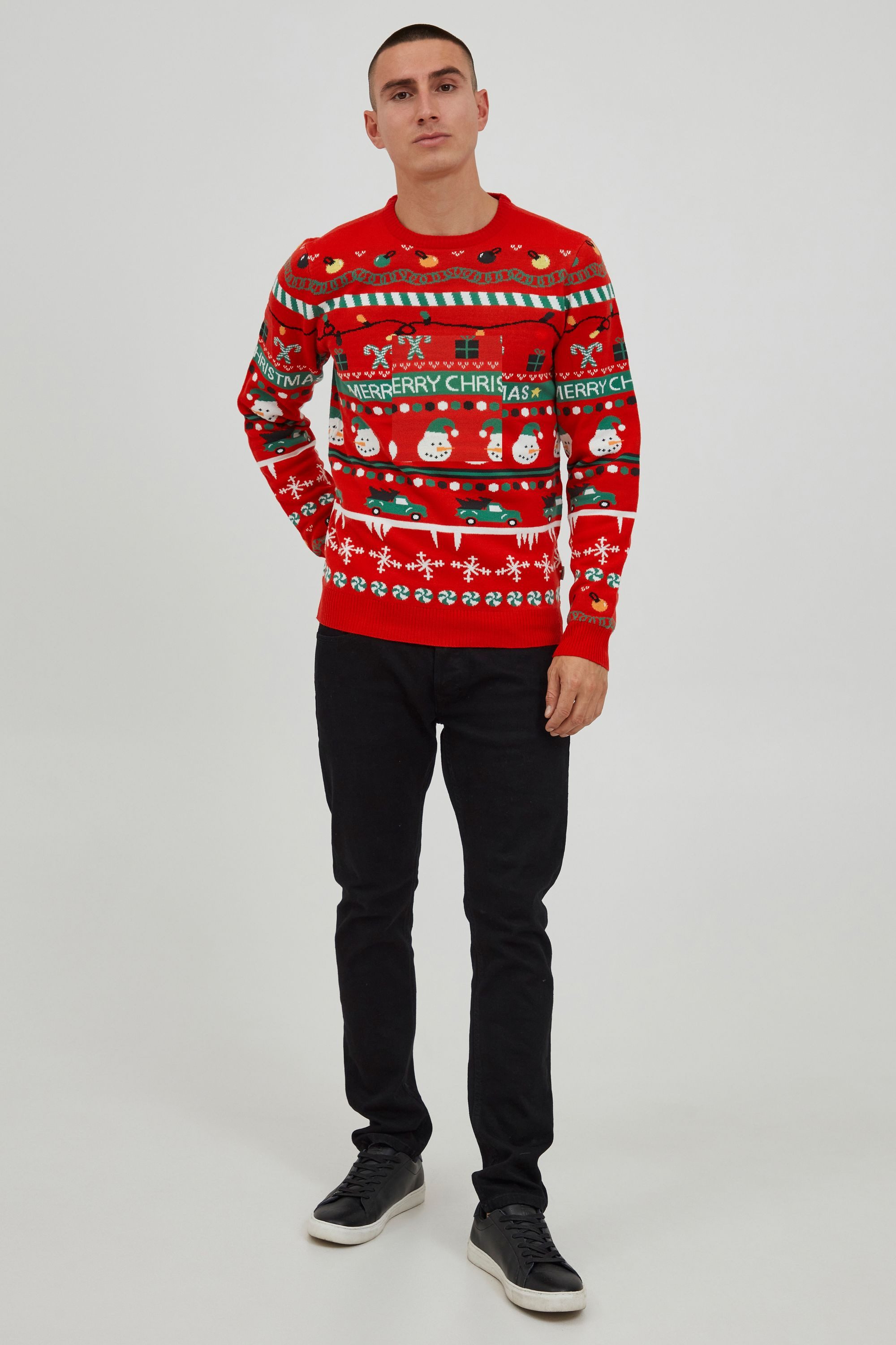 11 Project Strickpullover PRRuben XMAS Modischer Strickpullover mit weihnac günstig online kaufen