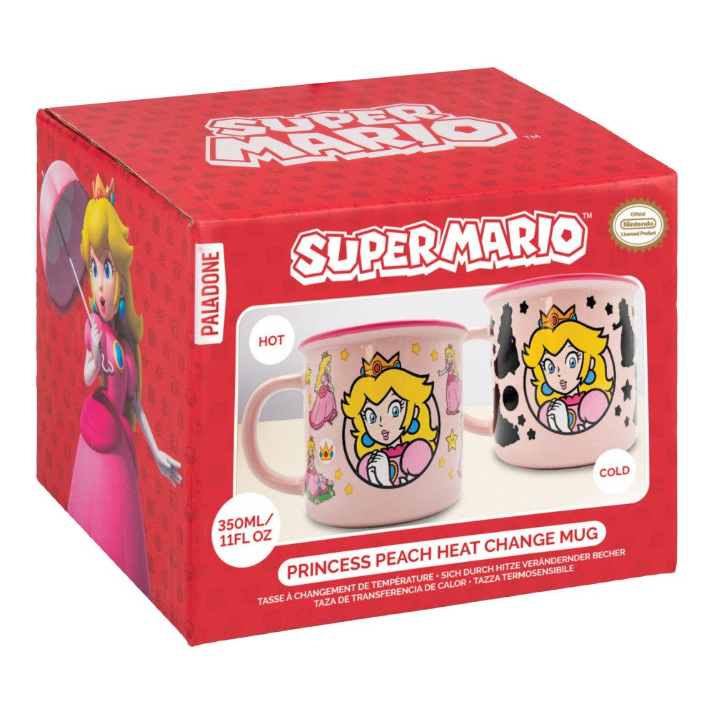 Paladone Tasse Super Mario Tasse mit Thermoeffekt Princess Peach