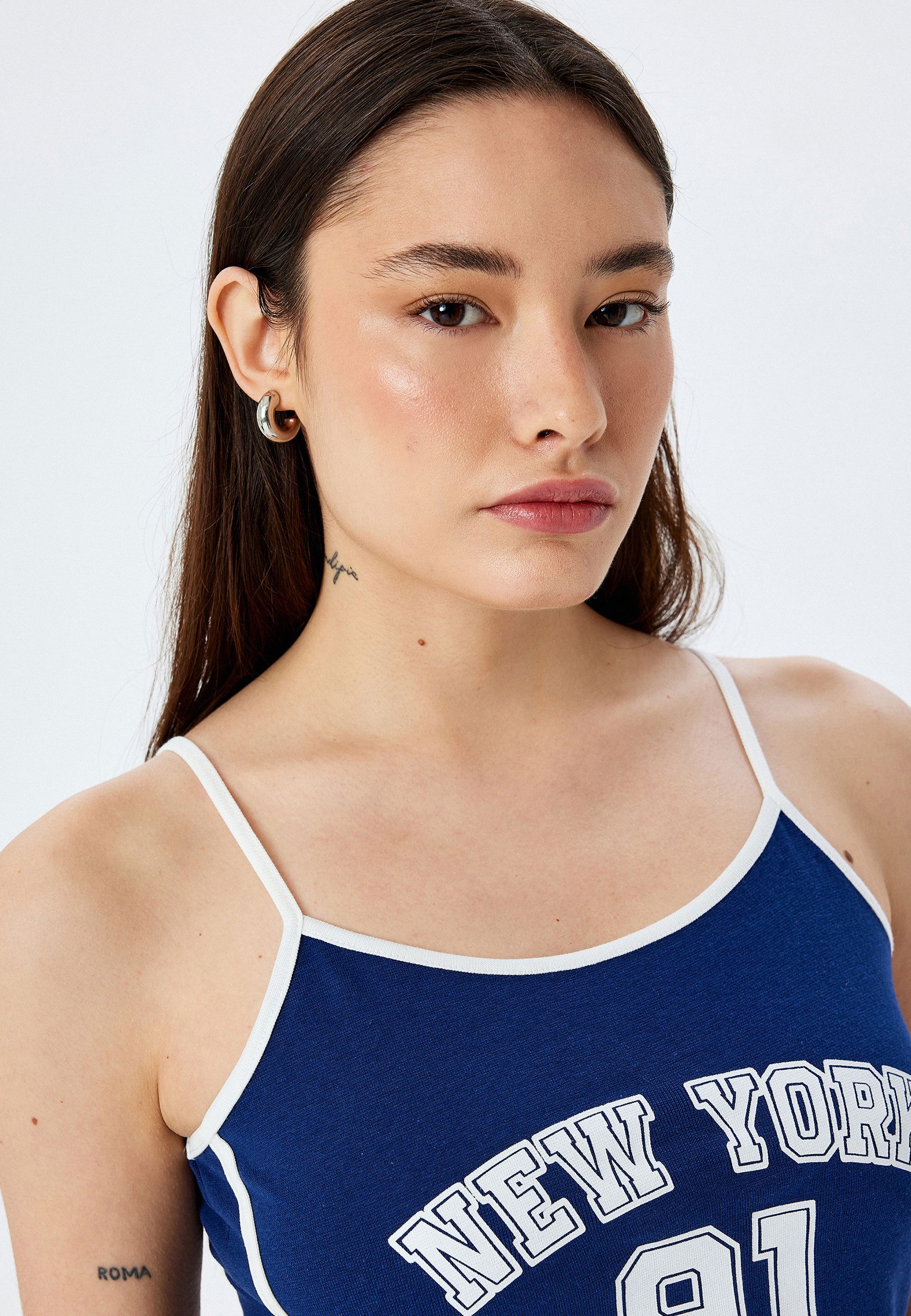 Koton Tanktop Seilträger Ärmellos Tanktop