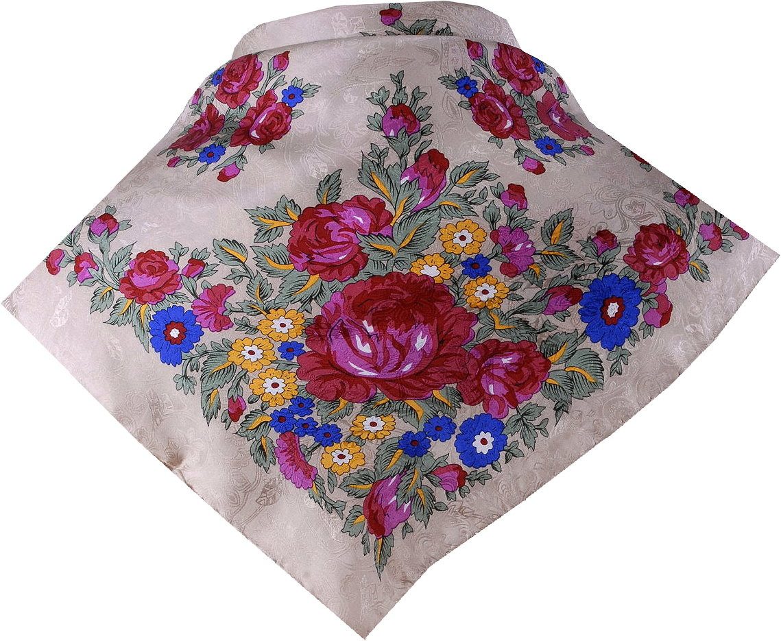 Moschen-Bayern Halstuch Trachtenhalstuch 100% Seide Trachtentuch Halstuch Nickituch Seidentuch