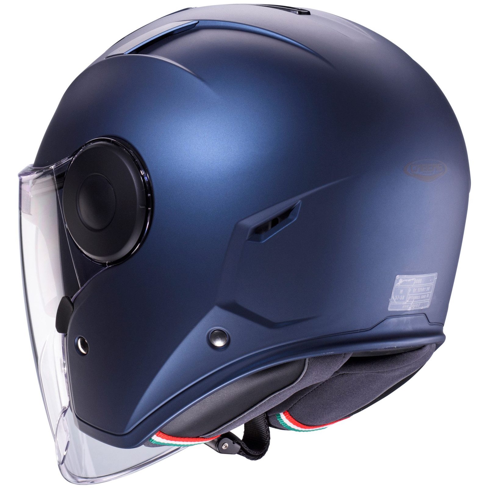 Caberg Motorradhelm Caberg Soho Jethelm matt-blau (1er Set), jethelm für motorrad