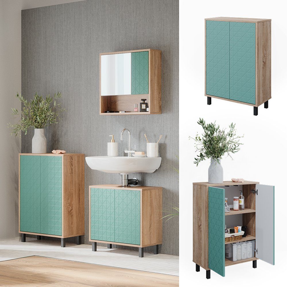 Vicco Midischrank Agasta, Mintgrün/Sonoma, 56.2 x günstig online kaufen