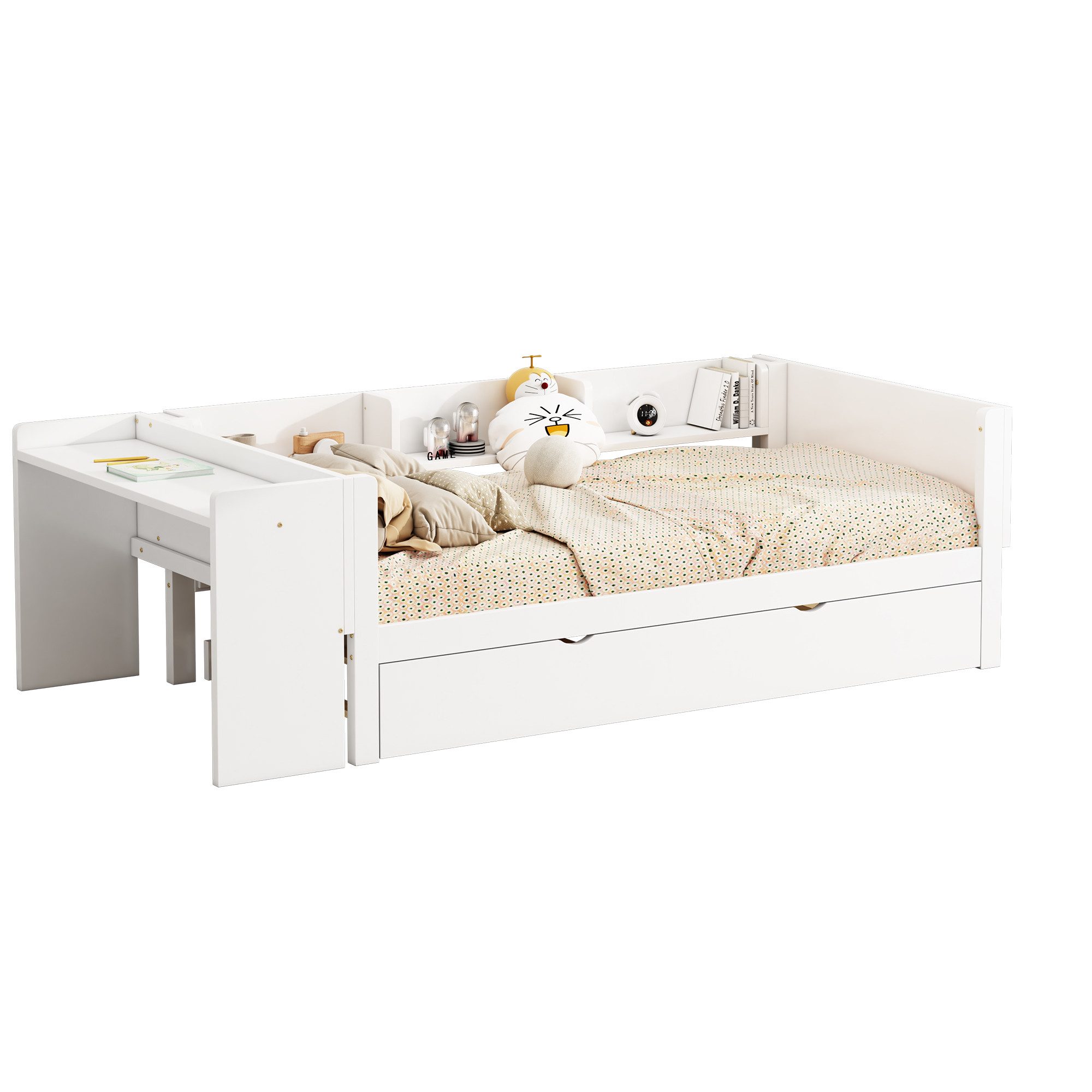 Flieks Massivholzbett, Kinderbett Einzelbett 90x200cm mit günstig online kaufen
